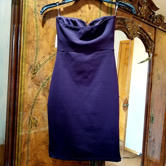 Purple mini dress - Picture 2 of 4